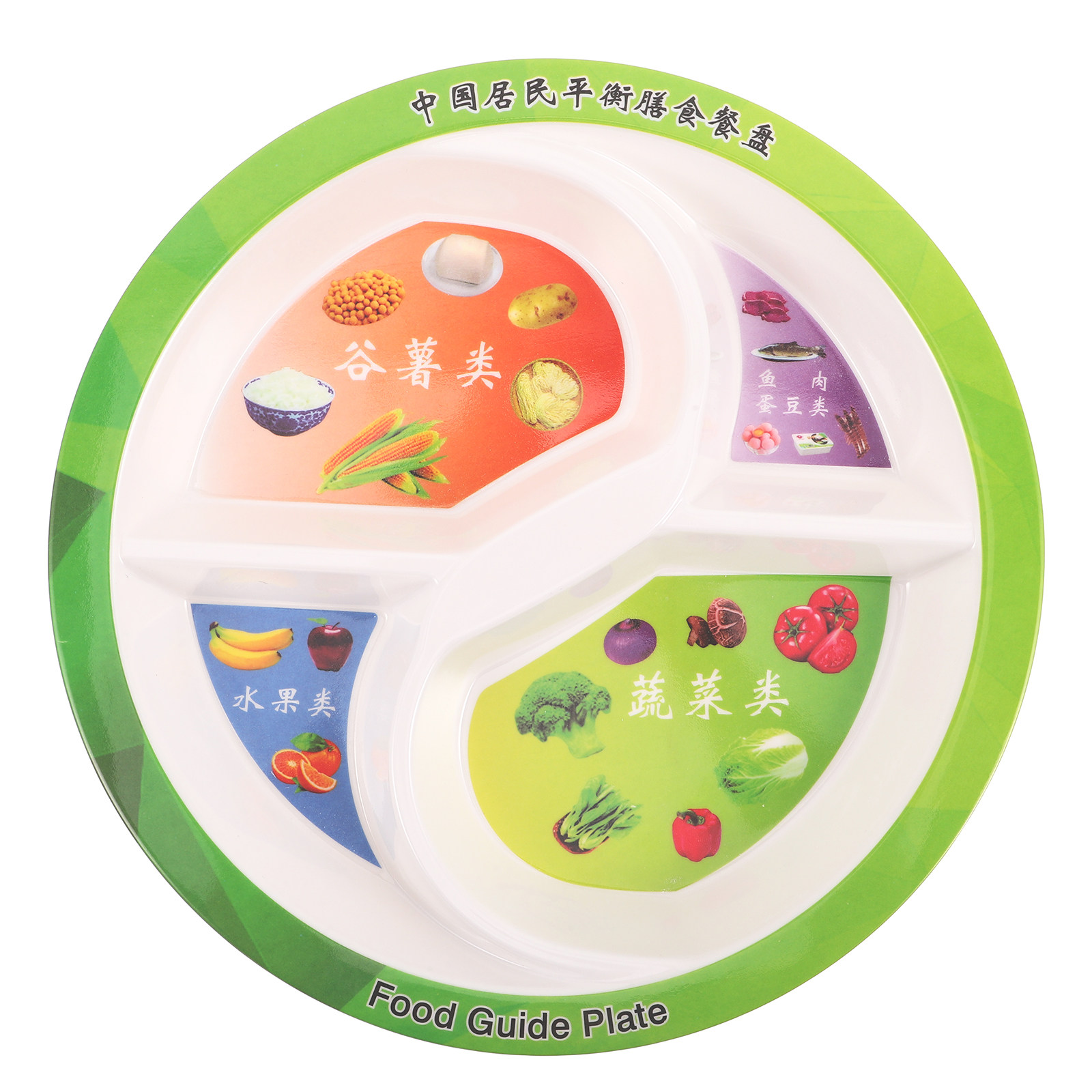 Nutrition & Fitness Hub Photos - 4 Section Adult Divided Plate Lightweight