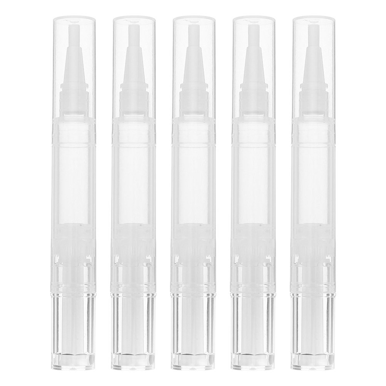 Nutrition & Fitness Hub Photos - 5Pcs Nail Oil Refillable Pen Transparent