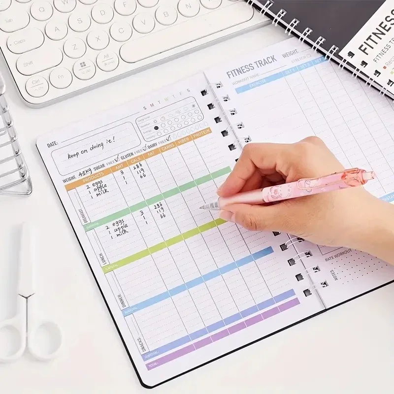 Spiral Notebook Daily Exercise - Nutrition Fitness Plan review and price
