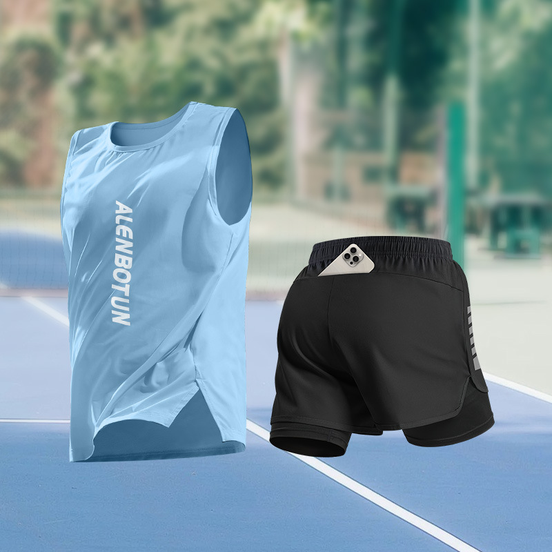 Men Running Sports Set Summer  - Fitness & Nutrition Lab Zapopan review and price